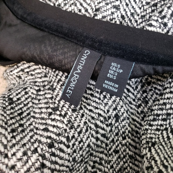 Cynthia Rowley Herringbone Zipper Accent Sweater - Picture 4 of 5